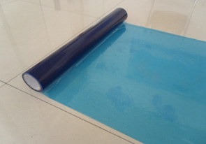 Protective film for floor tiles